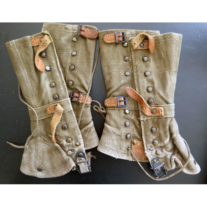 Paire de guêtres modèle 51 version troupe de montagne en Algérie