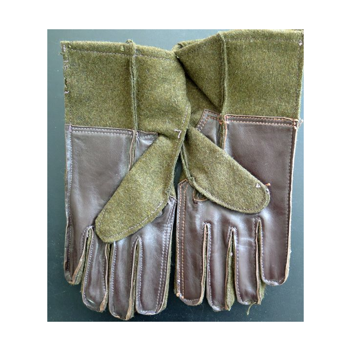 Paire de gants paume cuir Gromer 8 1/2