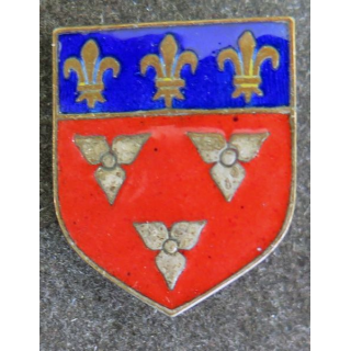 ECU de Gendarmerie : insigne métallique de l'écu de la 10° légion Bis mixte de gendarmerie sans vis