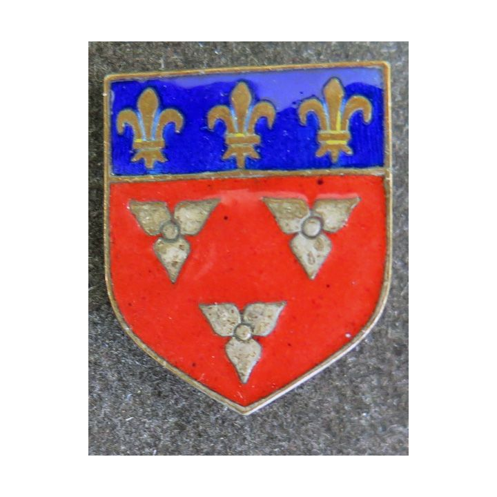 ECU de Gendarmerie : insigne métallique de l'écu de la 10° légion Bis mixte de gendarmerie sans vis