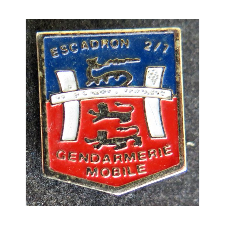 Pin's escadron 2 / 7 gendarmerie mobile
