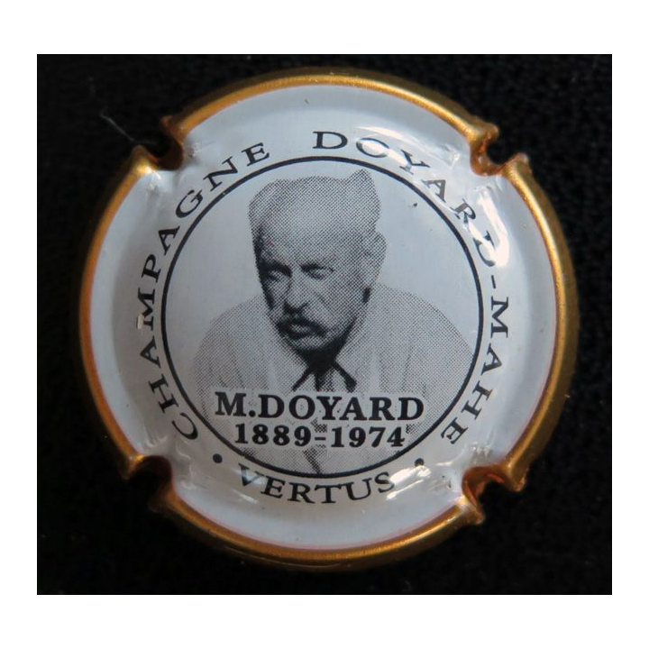 Capsule Muselet de bouteille de champagne DOYARD-MAHE n° 4 contour or foncé