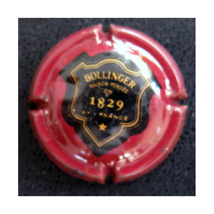 Capsule Muselet de bouteille de champagne Bollinger n° 43 Bordeaux