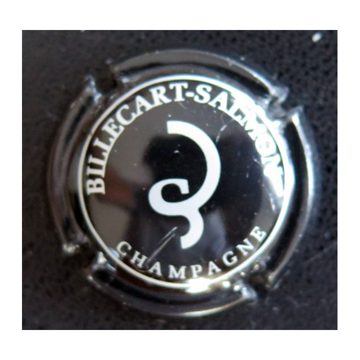 Capsule Muselet de champagne Billecart-Salmon n° 52 noir et argent