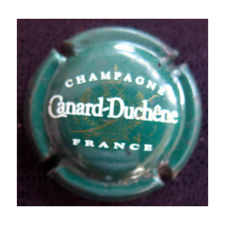 Capsule Muselet de bouteille de champagne CANARD-DUCHENE n° 74a vert lettres moyennes