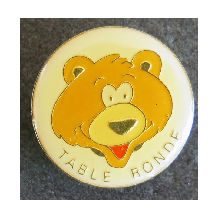 Pin's Ours table ronde Parkson