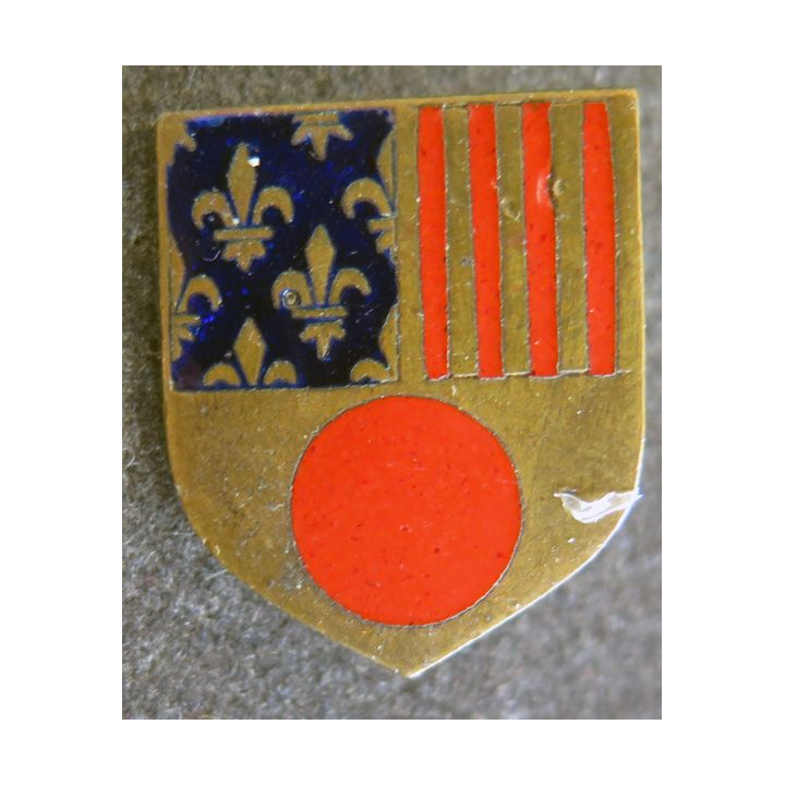 ECU de Gendarmerie : 9° légion bis de gendarmerie départementale  A.B (Arthus Bertrand) émail