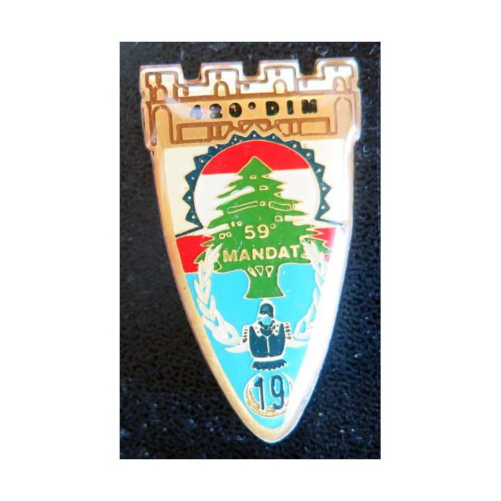 19° RG : 19°régiment du génie 420° DIM 59° Mandat fabrication locale liban