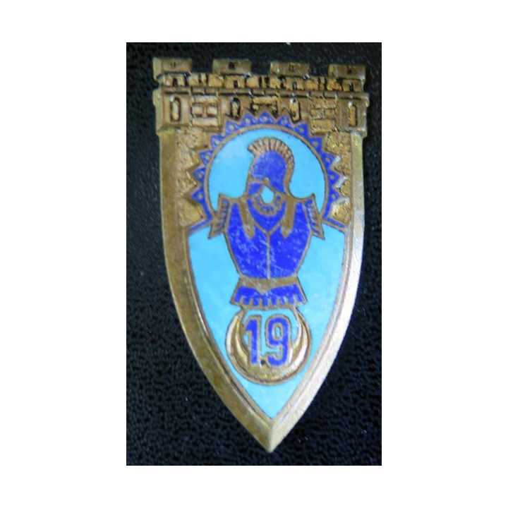 19° RG : 19° régiment du Génie OFSI Paris  159 Grie  de Valois en émail