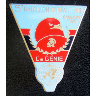 34° RG : Compagnie du Génie du 5° bataillon d'Infanterie SARAJEVO 1995 Drago