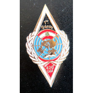 1° RG : 1° Régiment du génie 420° DIM 60° Mandat fabrication locale