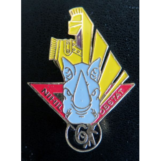 1° RG : 1° Régiment du génie  NIHIL OBSTAT 6 Rhinocéros fabrication locale