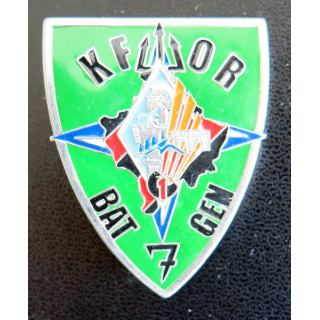 1° RG : 1° Régiment du génie KFOR BATGEN 7vert foncé fabrication locale