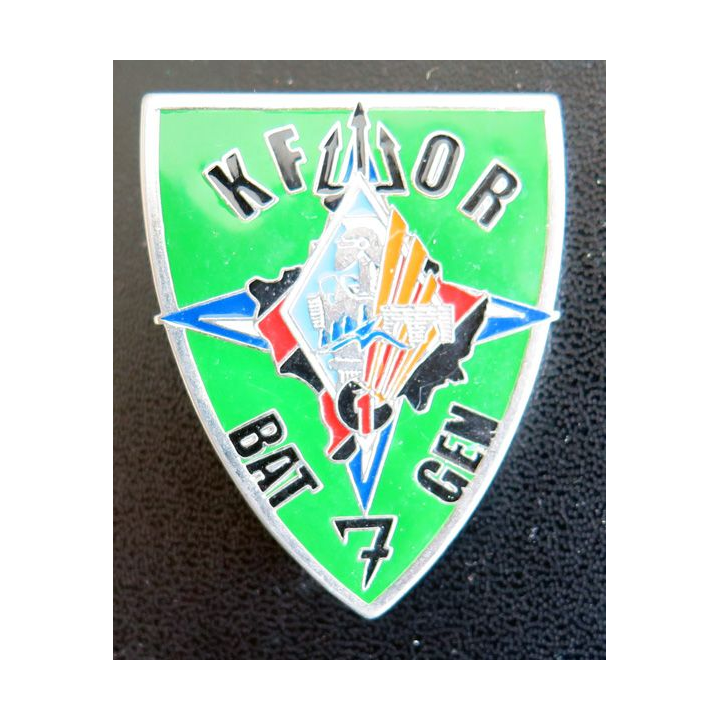 1° RG : 1° Régiment du génie KFOR BATGEN 7vert foncé fabrication locale
