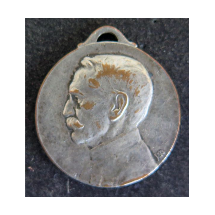 médaille du général Galliéni au dos Paris 1914-1916 jusqu'au bout en métal argenté