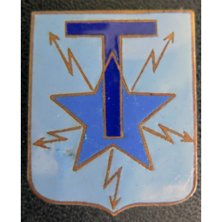 Insigne des transmetteurs isolés de hauteur 36  mm en émail