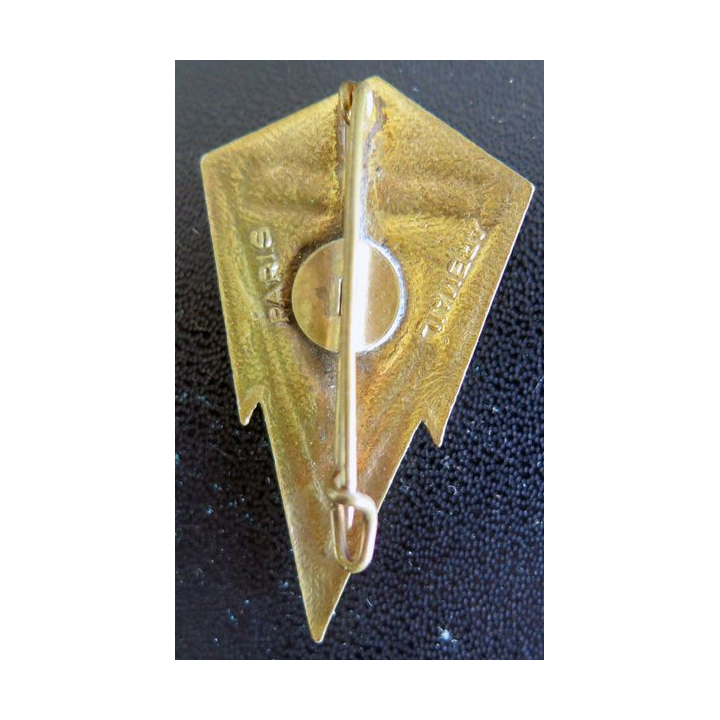 8° RT : insigne métallique du 8° régiment de transmissions en émail de fabrication Aremail