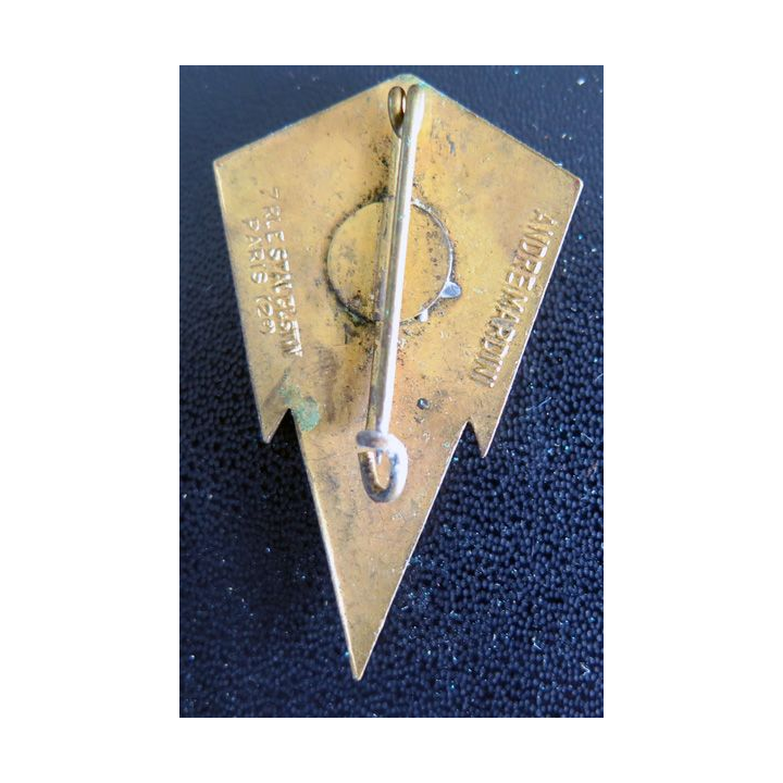 8° RT : insigne métallique du 8° régiment de transmissions en émail de fabrication Aremail