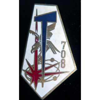 708° BGE : 708° Bataillon de Guerre électronique Drago G. 2156 en émail