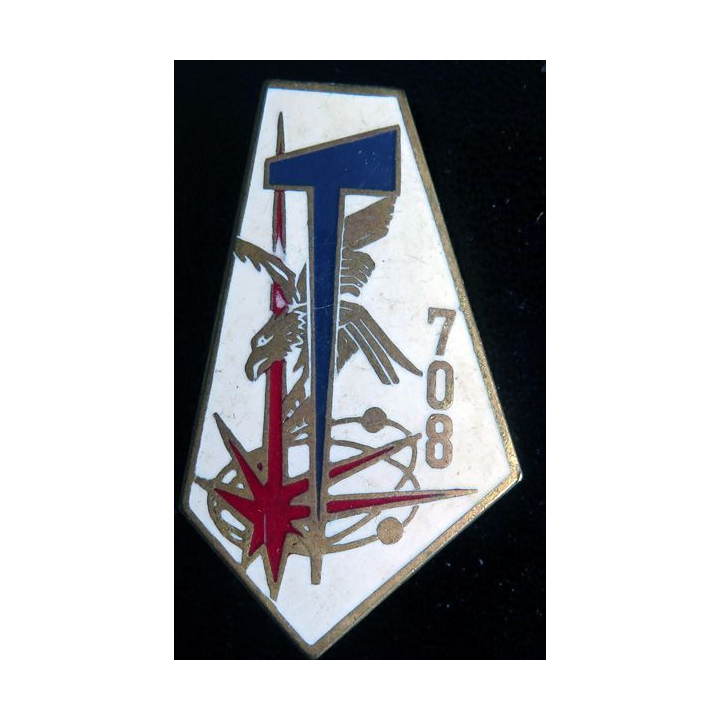 708° BGE : 708° Bataillon de Guerre électronique Drago G. 2156 en émail