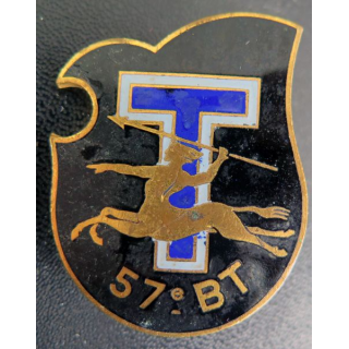 57° BT : 57° bataillon de transmissions de fabrication Drago ParisG. 1206 en émail 