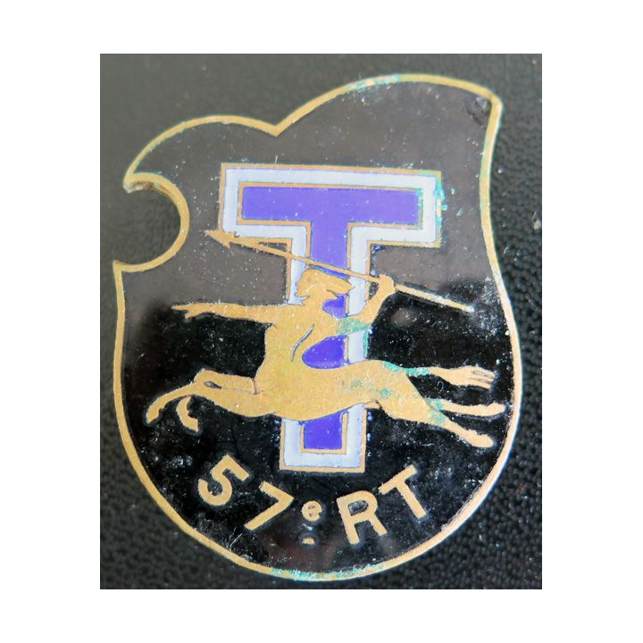 57° RT : 57° régiment de transmissions de fabrication Drago ParisG. 1206 en émail
