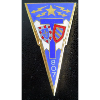 807° GRET : 807° groupe régional d’exploitation des transmissions de fabrication Drago Paris G. 1013 en émail