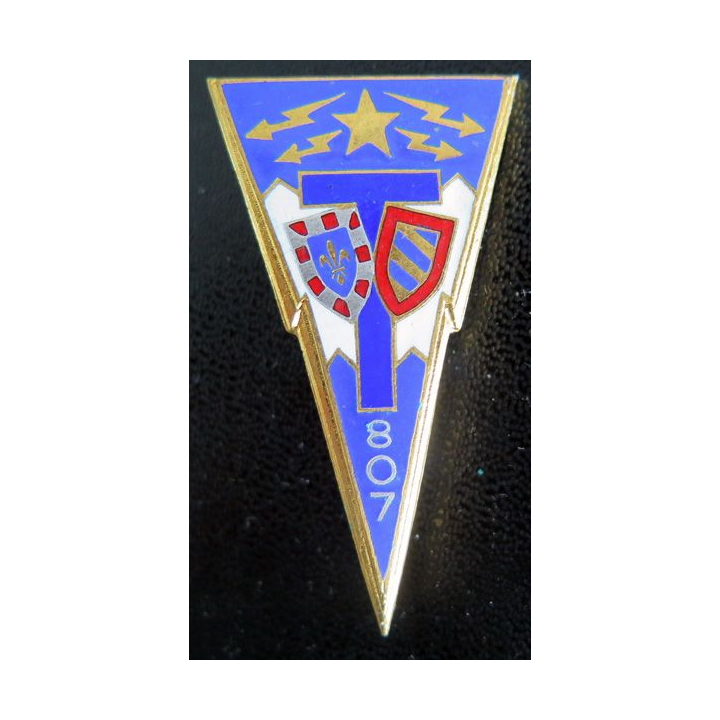 807° GRET : 807° groupe régional d’exploitation des transmissions de fabrication Drago Paris G. 1013 en émail