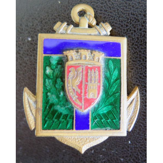 EMAT AGEN : École militaire annexe des transmissions d'Agen  Drago G. 1113 en émail