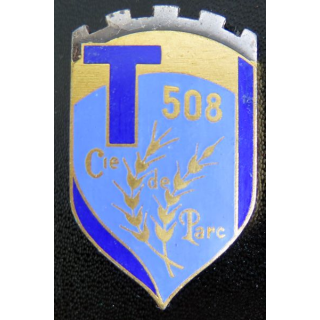 508° CPT : 508° compagnie de parc de transmissions de fabrication Drago G. 1835 en émail