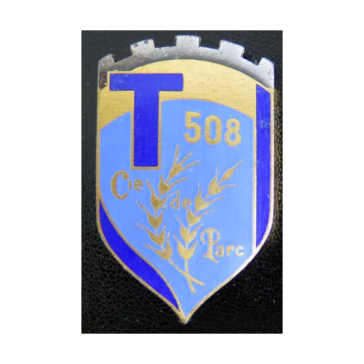 508° CPT : 508° compagnie de parc de transmissions de fabrication Drago G. 1835 en émail