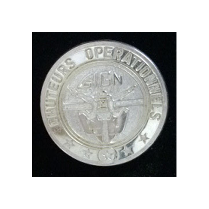 Brevet des chuteurs opérationnels du GIGN JMM INSIGNES prestige argent