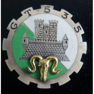 535° GT : insigne métallique du 535° groupe de transport Drago Paris G. 1339 en émail
