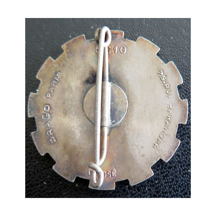 522° GT : insigne métallique du 522° groupe de transport de fabrication Drago Béranger H. 610 en émail