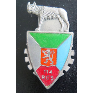114° RCS : 114° régiment de commandement et de soutien FIA G. 2718 en émail 