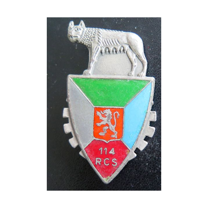114° RCS : 114° régiment de commandement et de soutien FIA G. 2718 en émail 