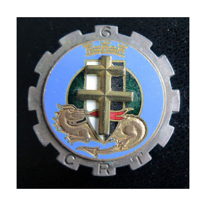 6° CRT : 6° Cie Régionale du Train DRAGO PARIS croix de Lorraine en relief