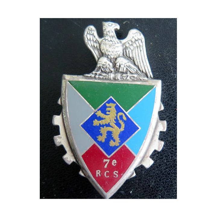 7° RCS : 7° régiment de commandement et de soutien de fabrication DRAGO G. 2567 écu plat