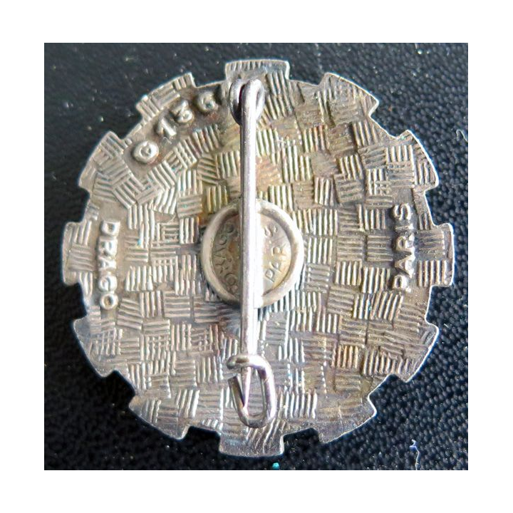 152° CIT : Insigne métallique du 152° centre instruction du train de fabrication Drago Paris G. 1364 en émail
