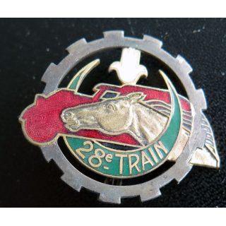 28° RT : 28° régiment du train de fabrication Drago Béranger H. 233 en émail