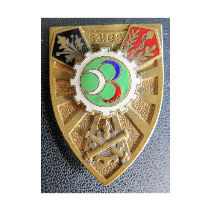 Insigne métallique du 53° bataillon des services Drago G. 1716