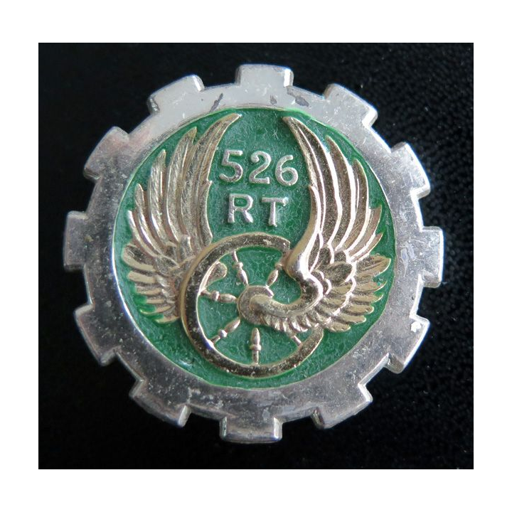 526° RT : 526° Régiment du Train DRAGO NOISIEL H. 614 roue et ailes dorées