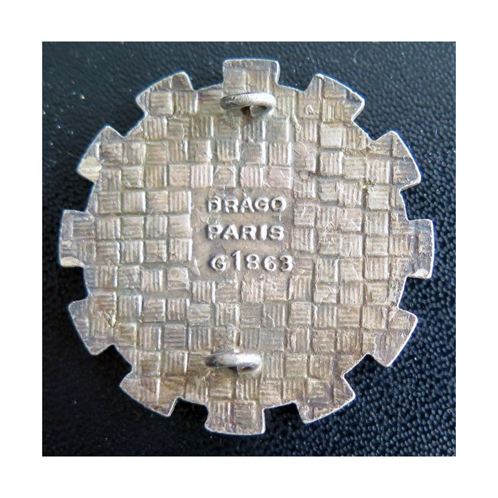 401° BS : Insigne métallique du 401° bataillon des services de fabrication Drago Paris G. 1863 en émail