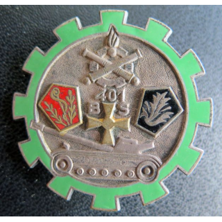401° BS : Insigne métallique du 401° bataillon des services de fabrication Drago Paris G. 1863 en émail