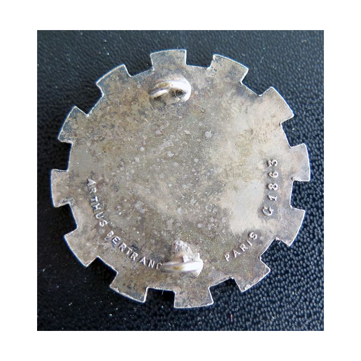 401° BS : Insigne métallique du 401° bataillon des services de fabrication Drago Paris G. 1863 en émail