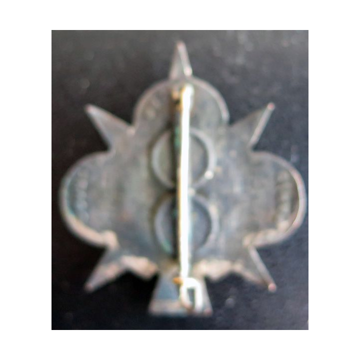 601° GCR : Insigne métallique du 601° groupe de circulation routière de fabrication Drago G. 866, en relief émail 