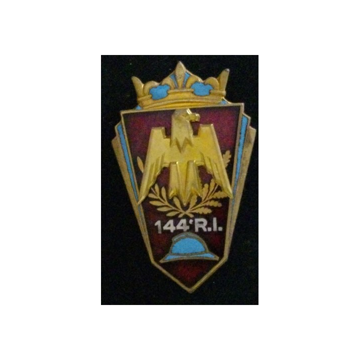 144° RI : 144° RÉGIMENT D'INFANTERIE (ÉMAIL)