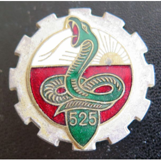 525° RT : Insigne métallique du 525° régiment du Train de fabrication Drago Paris H. 613 en émail