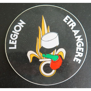 Autocollant de la Légion étrangère diamètre 9,7 cm