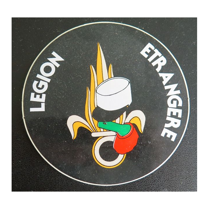 Autocollant de la Légion étrangère diamètre 9,7 cm